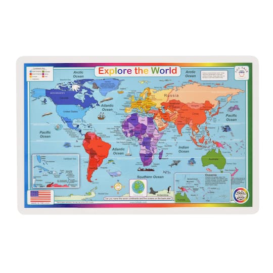 Tot Talk Explore The World Placemat